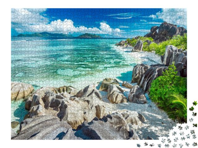 Puzzle de 2000 pièces « Anse Source D'Argent - La plus belle plage des Seychelles »