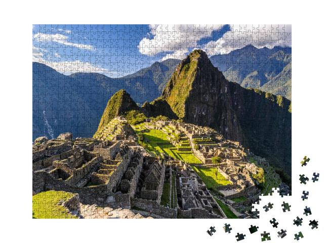 Puzzle de 1000 pièces « Machu Picchu, sanctuaire historique au Pérou »