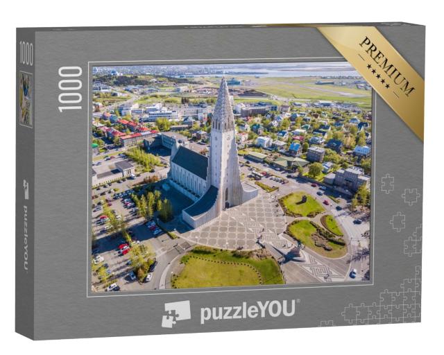 Puzzle de 1000 pièces « Église de Rekjavik, capitale de l'Islande »