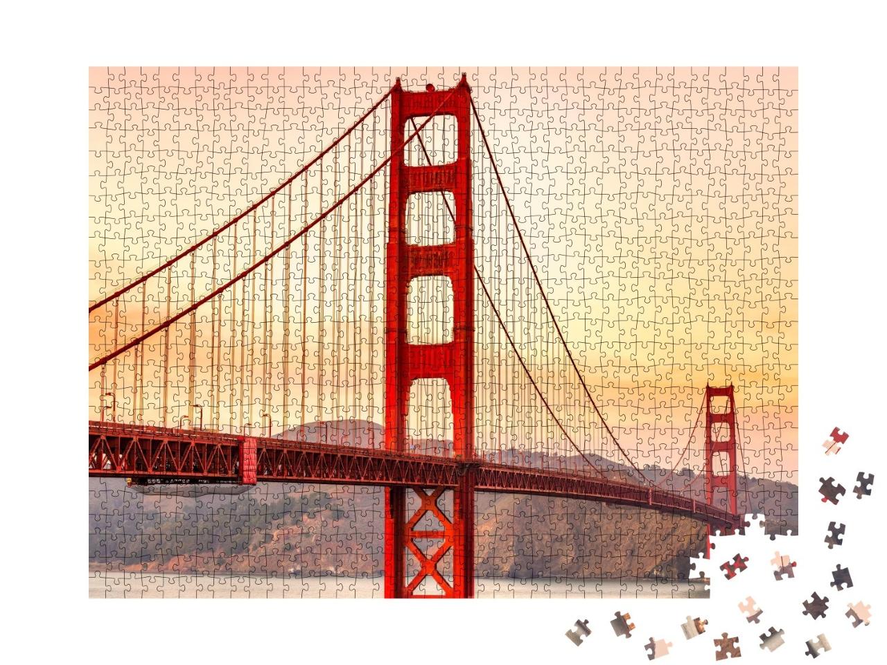 Puzzle de 1000 pièces « Golden Gate Bridge à San Francisco, Californie, États-Unis »