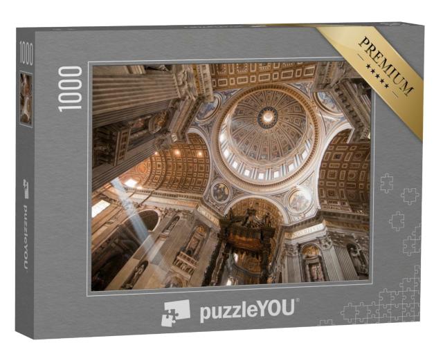 Puzzle de 1000 pièces « L'intérieur de la coupole de la basilique Saint-Pierre au Vatican »