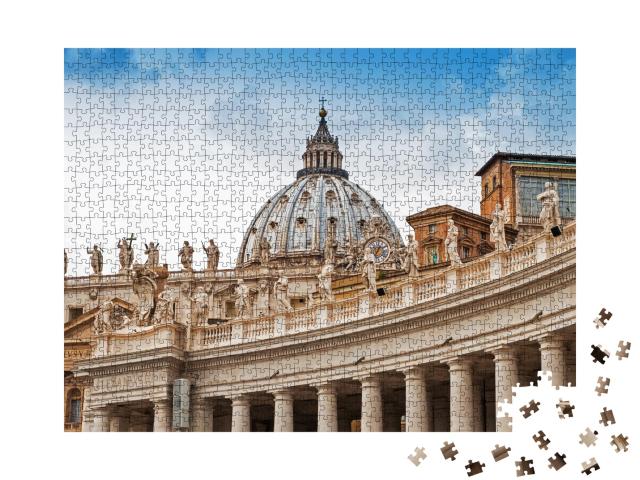 Puzzle de 1000 pièces « Fragments de la basilique papale Saint-Pierre au Vatican »