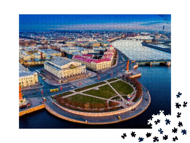 Puzzle de 1000 pièces « Inlet de l'île Vassilievski, Saint-Pétersbourg »