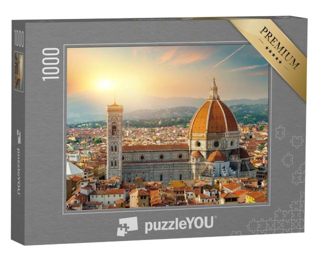 Puzzle de 1000 pièces « Vue de Florence et de la basilique de Sainte-Marie, Italie »