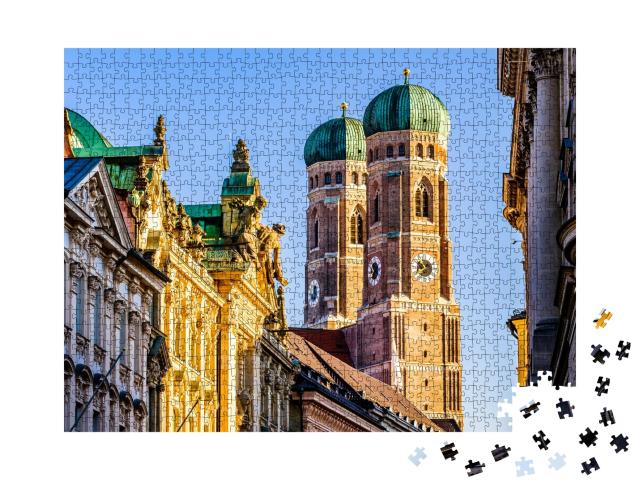 Puzzle de 1000 pièces « Cathédrale de Munich : Liebfrauenkirche, Bavière, Allemagne »