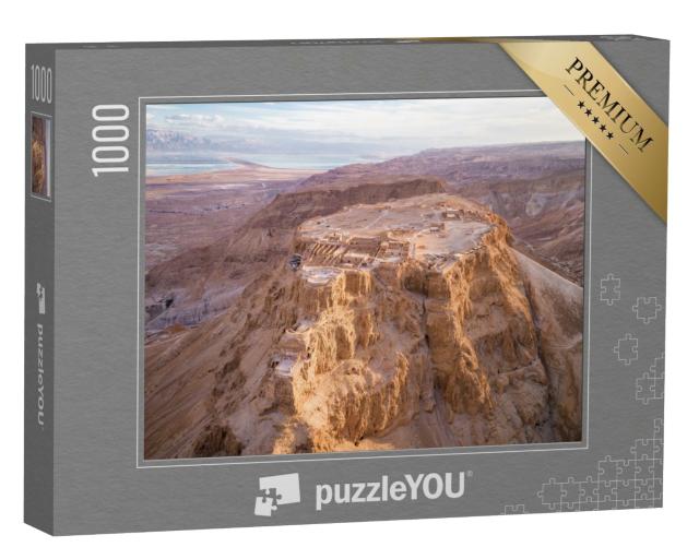 Puzzle de 1000 pièces « La forteresse de Massada dans la région de la mer Morte, Israël »