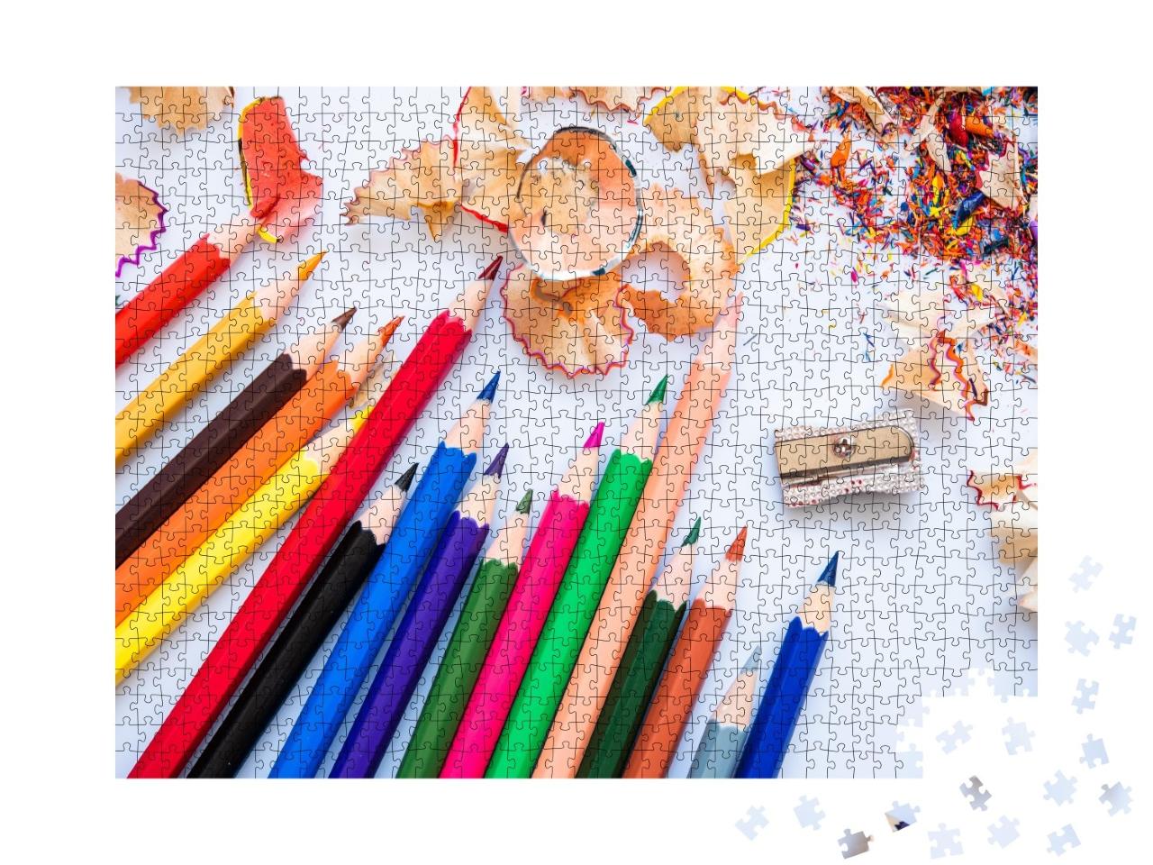 Puzzle de 1000 pièces « Crayons de couleur pointus »
