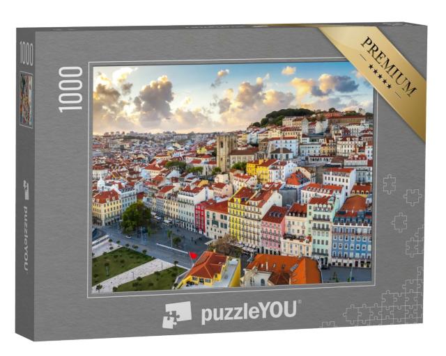 Puzzle de 1000 pièces « Vieux quartier d'Alfama, Lisbonne, Portugal »