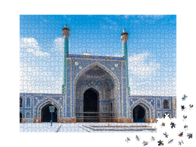 Puzzle de 1000 pièces « Cour intérieure de la mosquée du Shah à Ispahan, Iran »