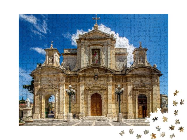 Puzzle de 1000 pièces « Photo de l'église de Malte Rabat »