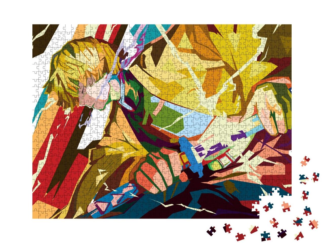 Puzzle de 1000 pièces « Anime pop-art kimetsu no yaiba »