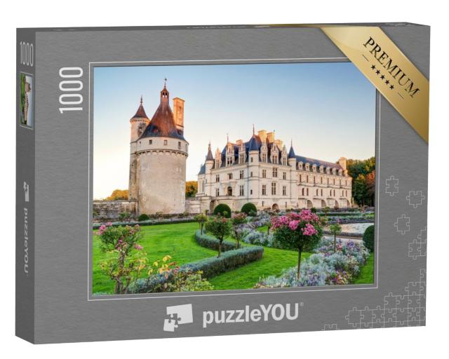 Puzzle de 1000 pièces « Château de Chenonceau le soir, Val de Loire, France »