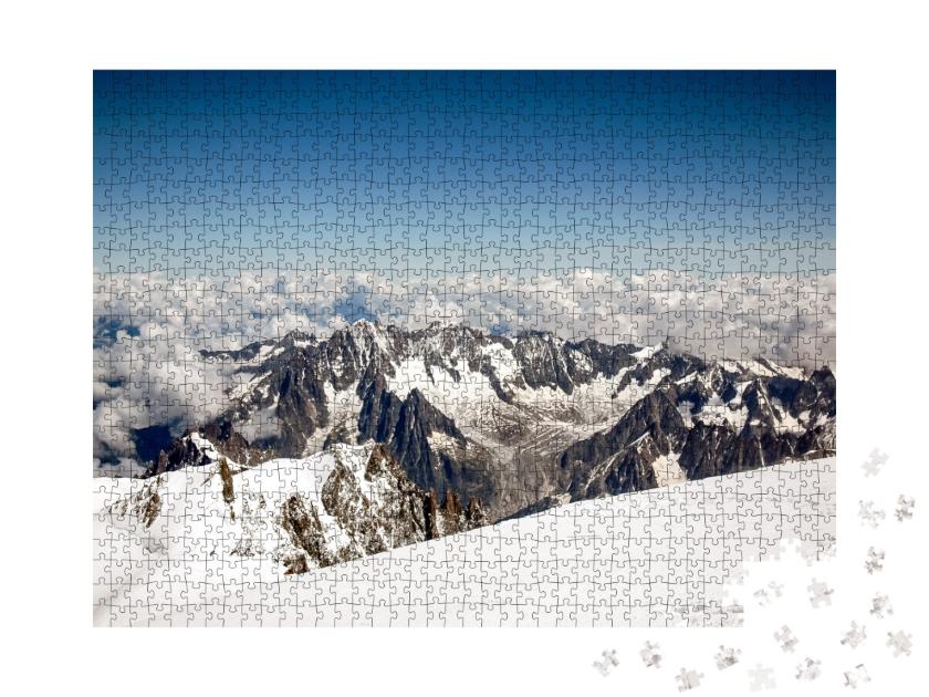 Puzzle de 1000 pièces « Paysage du Mont-Blanc »