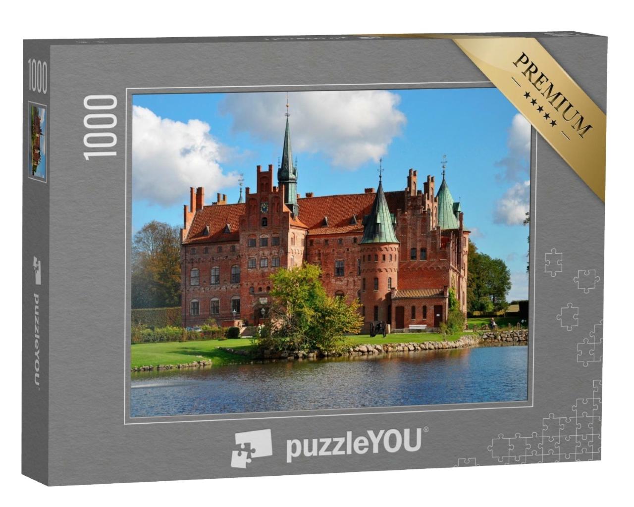 Puzzle de 1000 pièces « Le château d'Egeskov, un symbole de conte de fées au Danemark »