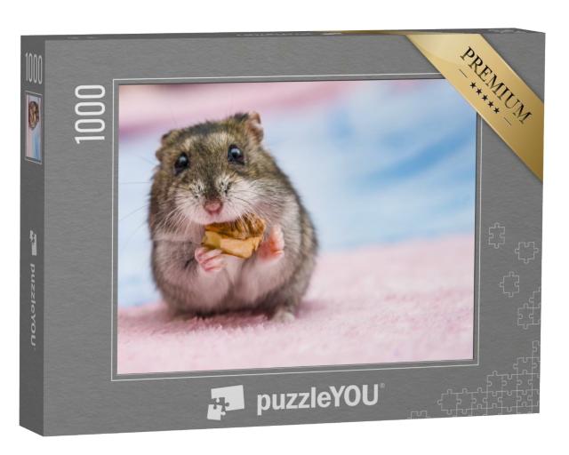 Puzzle de 1000 pièces « Hamster russe en train de grignoter »