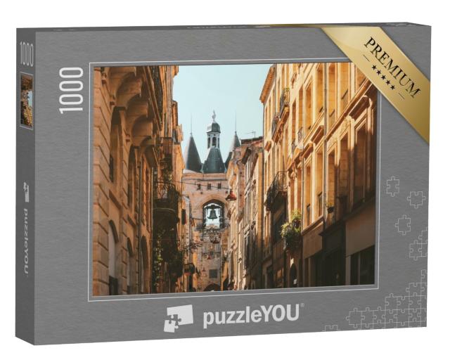 Puzzle de 1000 pièces « Vue des rues de la vieille ville de Bordeaux »