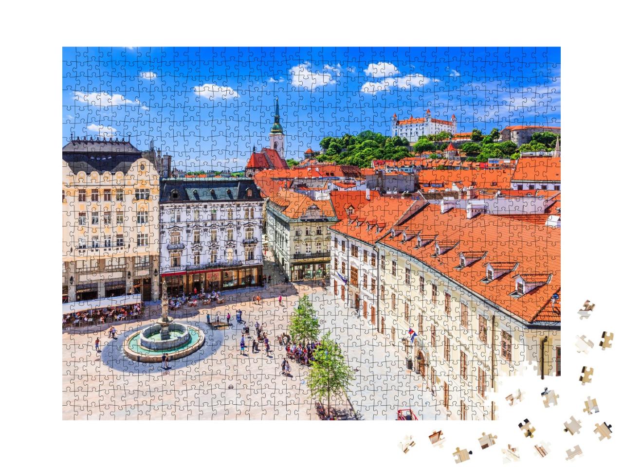 Puzzle de 1000 pièces « Impression de Bratislava, capitale de la Slovaquie »