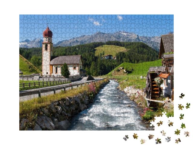 Puzzle de 1000 pièces « Village alpin de Niederthai dans l'Ötztal »