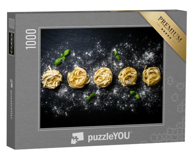 Puzzle de 1000 pièces « Nids de pâtes, frais et faits maison »