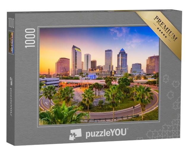 Puzzle de 1000 pièces « Ligne d'horizon de Tampa, Floride, États-Unis »