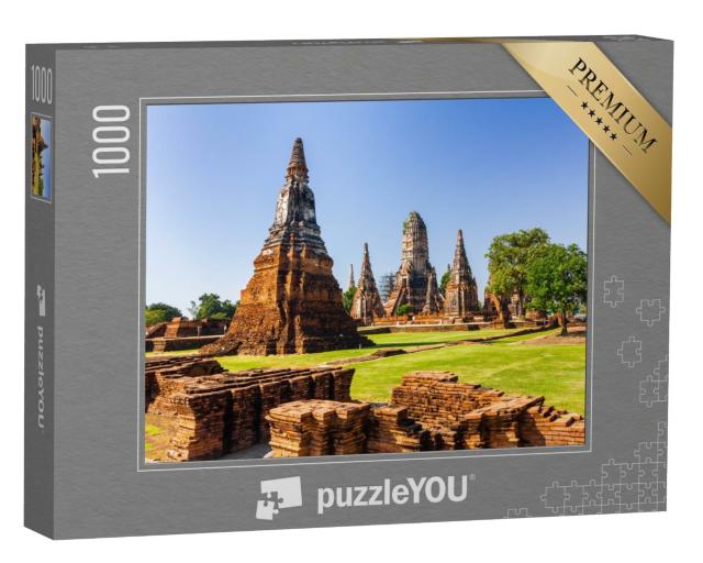 Puzzle de 1000 pièces « Wat Mahathat, patrimoine mondial de l'UNESCO, ancienne capitale de Sukhothai, Thaïlande »