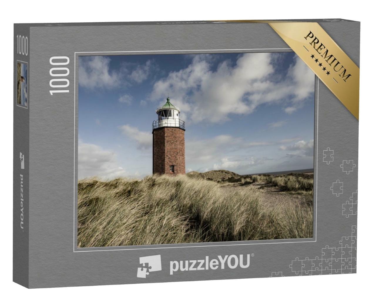 Puzzle de 1000 pièces « Phare Quermarkenfeuer près de Kampen, Sylt, Allemagne »