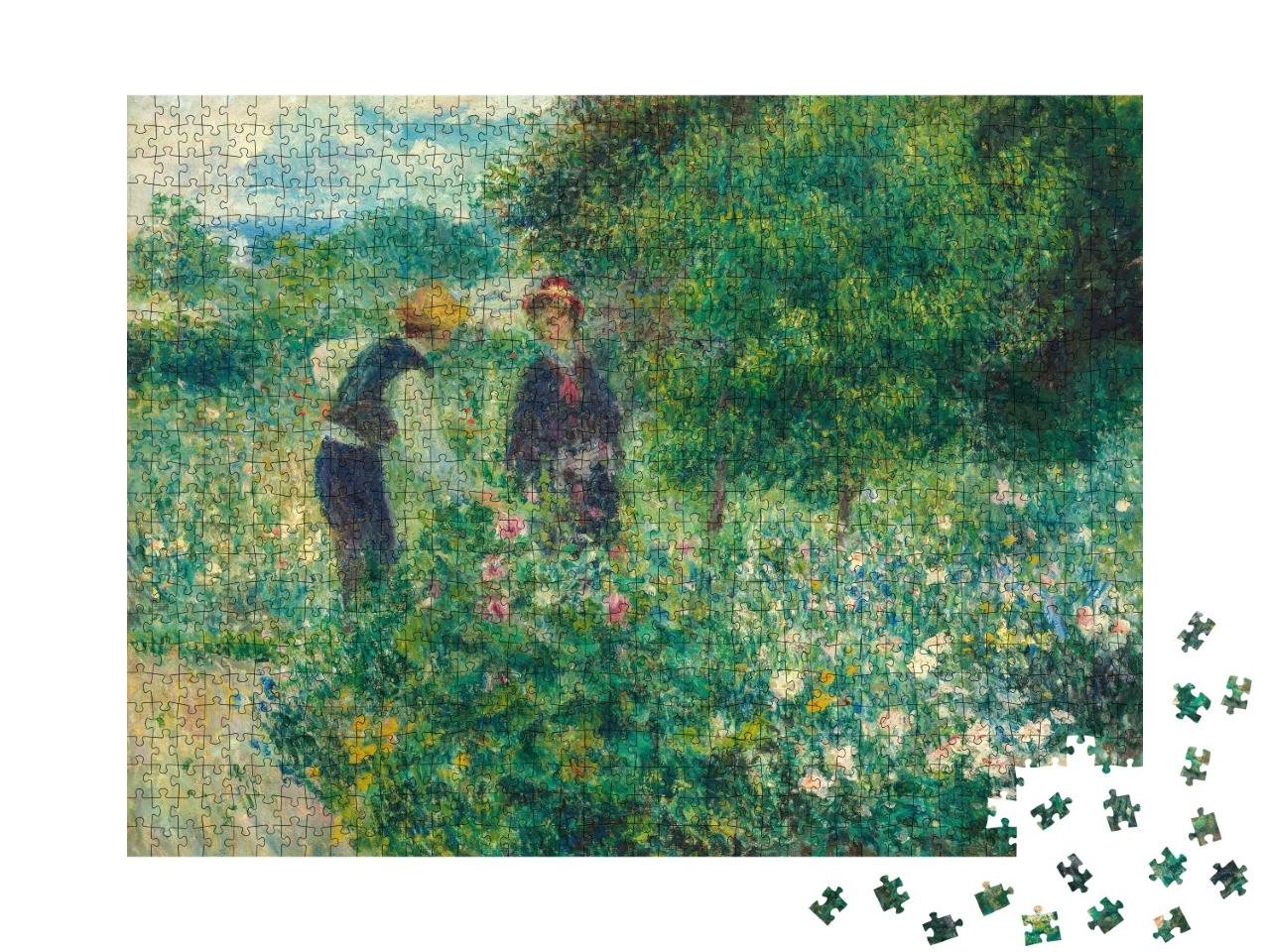 Puzzle de 1000 pièces « Auguste Renoir - Cueillir des fleurs »
