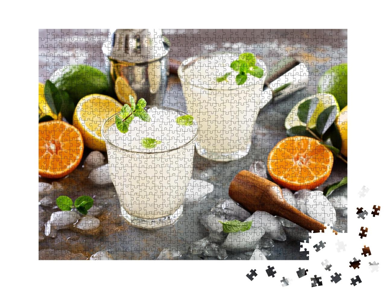 Puzzle de 1000 pièces « Cocktail d'été rafraîchissant : Margarita avec glace pilée »