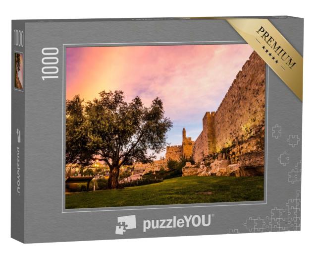 Puzzle de 1000 pièces « Le minaret de la Tour de David, Jérusalem, Iraël »