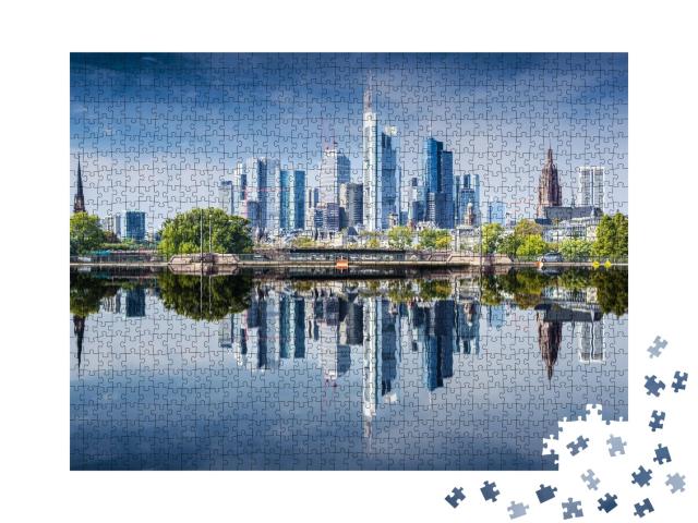 Puzzle de 1000 pièces « Skyline de Francfort-sur-le-Main, Allemagne »
