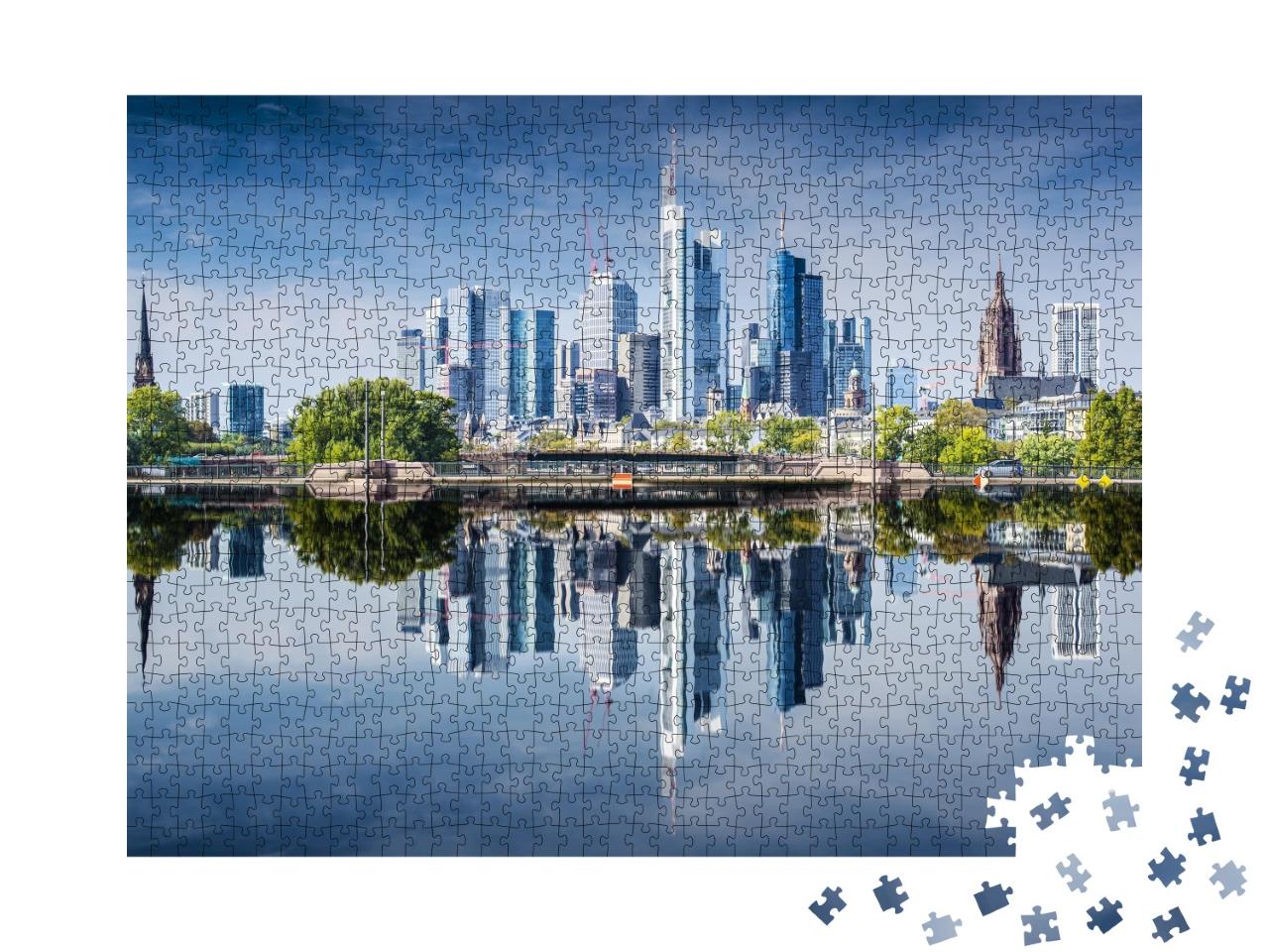 Puzzle de 1000 pièces « Skyline de Francfort-sur-le-Main, Allemagne »