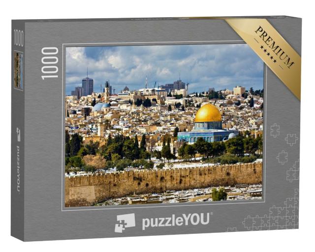 Puzzle de 1000 pièces « Jérusalem sous la neige »