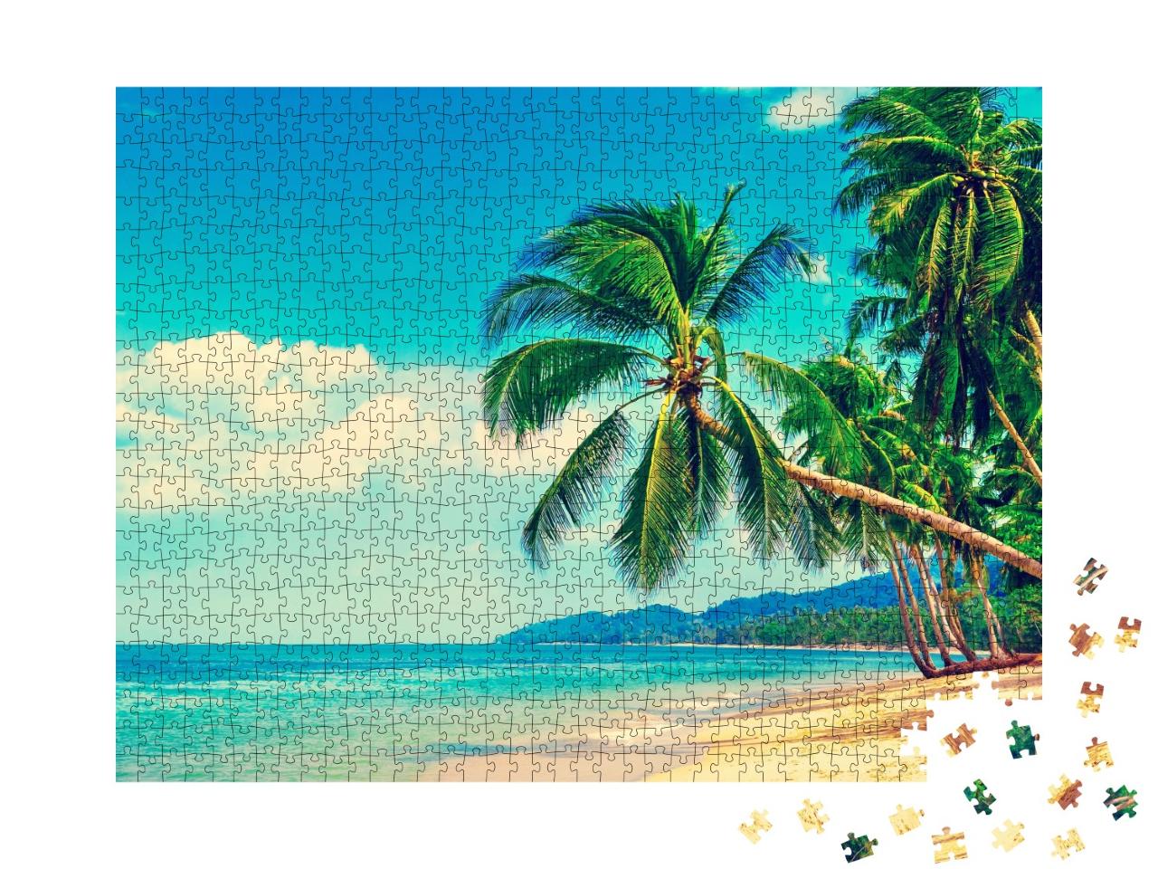 Puzzle de 1000 pièces « Paradis tropical de la plage »