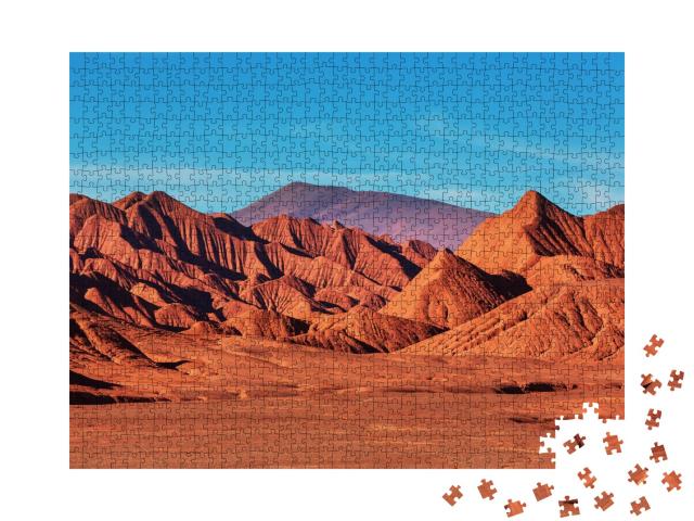 Puzzle de 1000 pièces « Plateau de montagne La Puna, nord de l'Argentine »