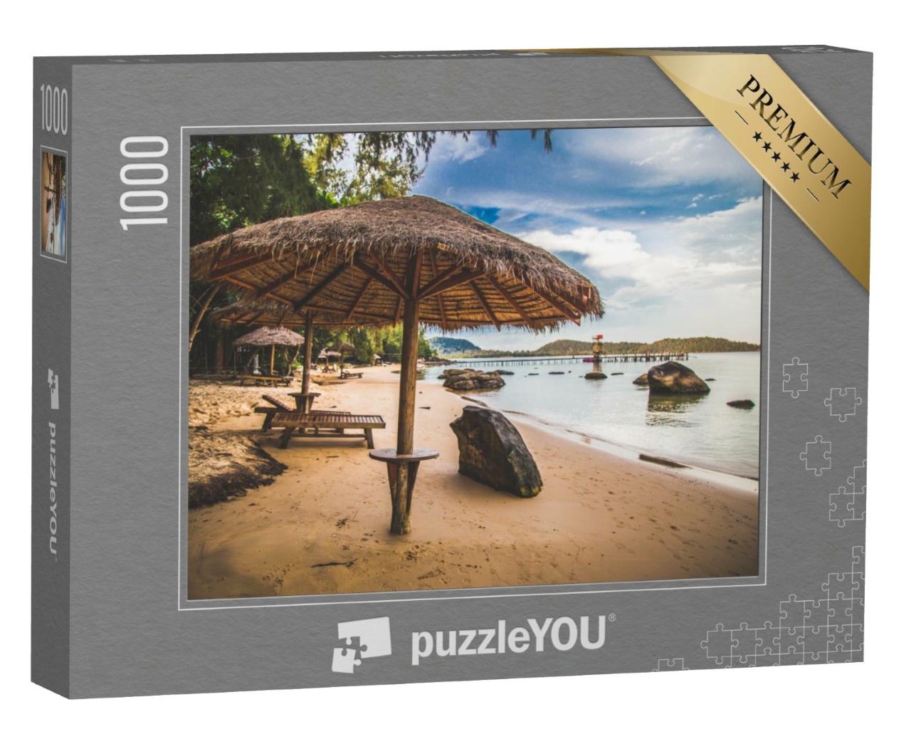Puzzle de 1000 pièces « Île de Koh Rong, coucher de soleil à Koh Rong, Cambodge »