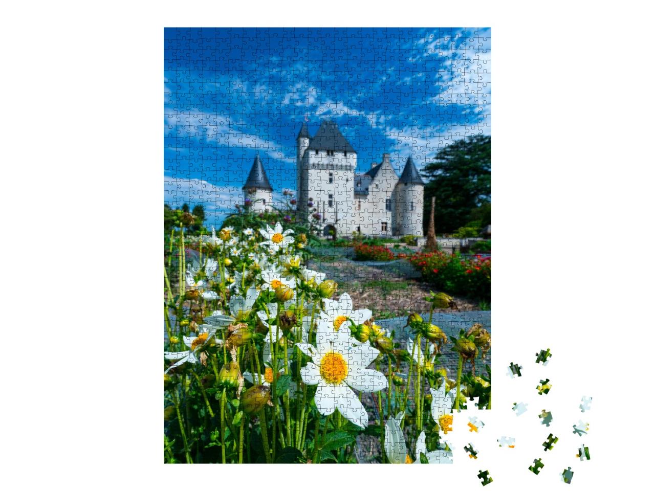 Puzzle de 1000 pièces « Château de Rivau dans le village de Lémeré, vallée de la Loire, France »
