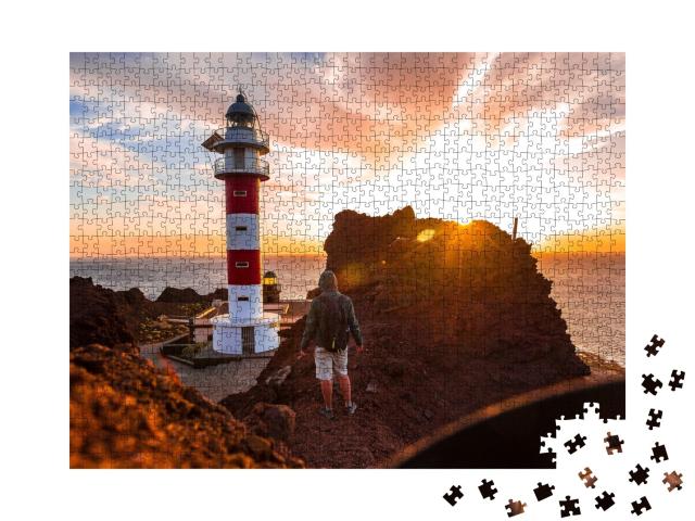 Puzzle de 1000 pièces « Coucher de soleil à Punta de Teno, Ténérife »