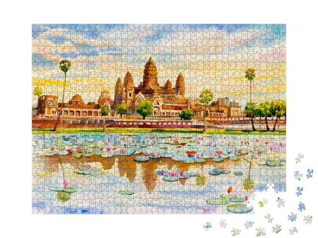 Puzzle de 1000 pièces « Angkor Wat, Cambodge »