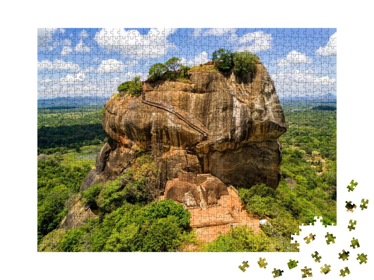 Puzzle de 1000 pièces « Rocher du Lion Sigiriya, Dambulla, Sri Lanka »