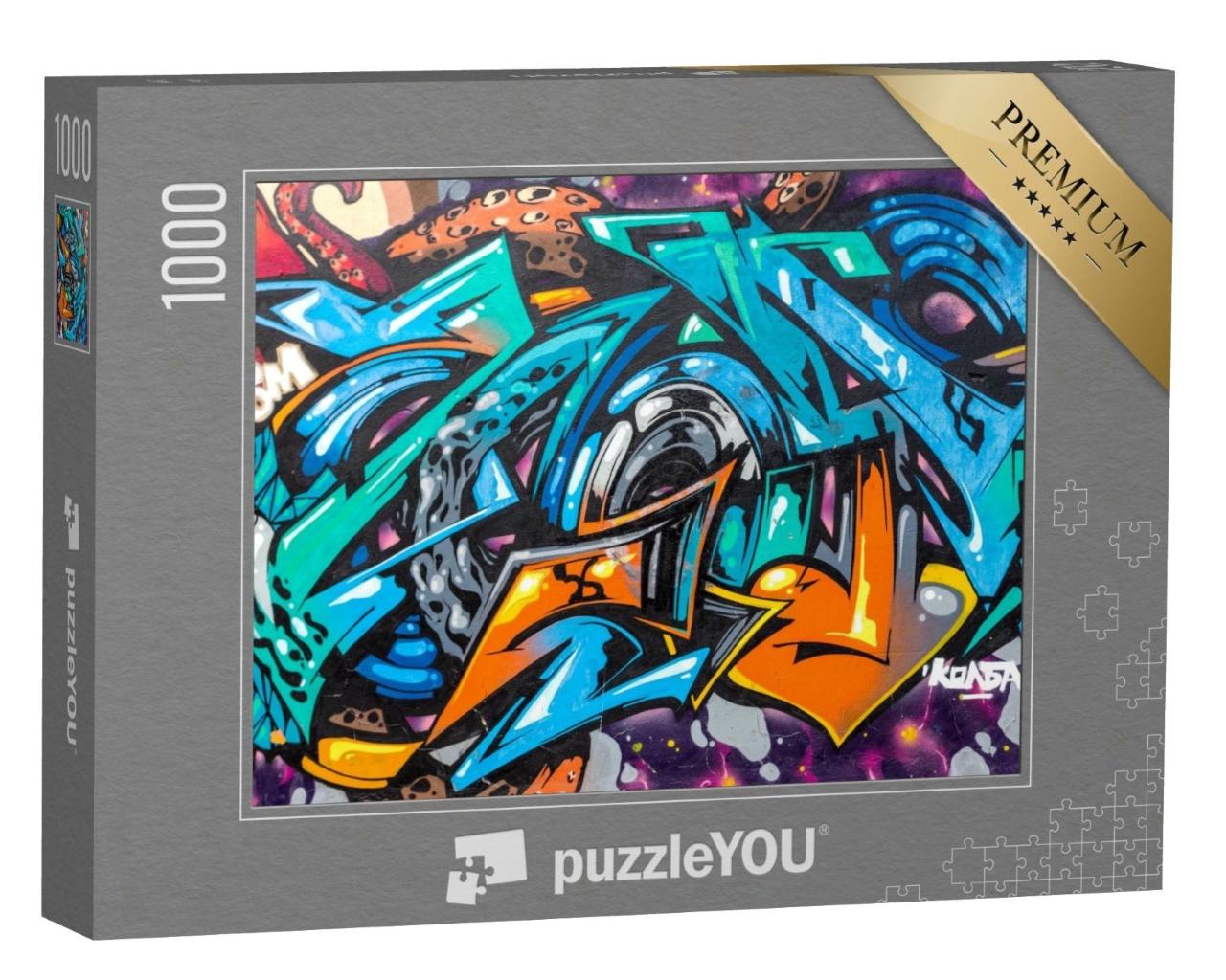 Puzzle de 1000 pièces « Street art abstrait style graffiti »