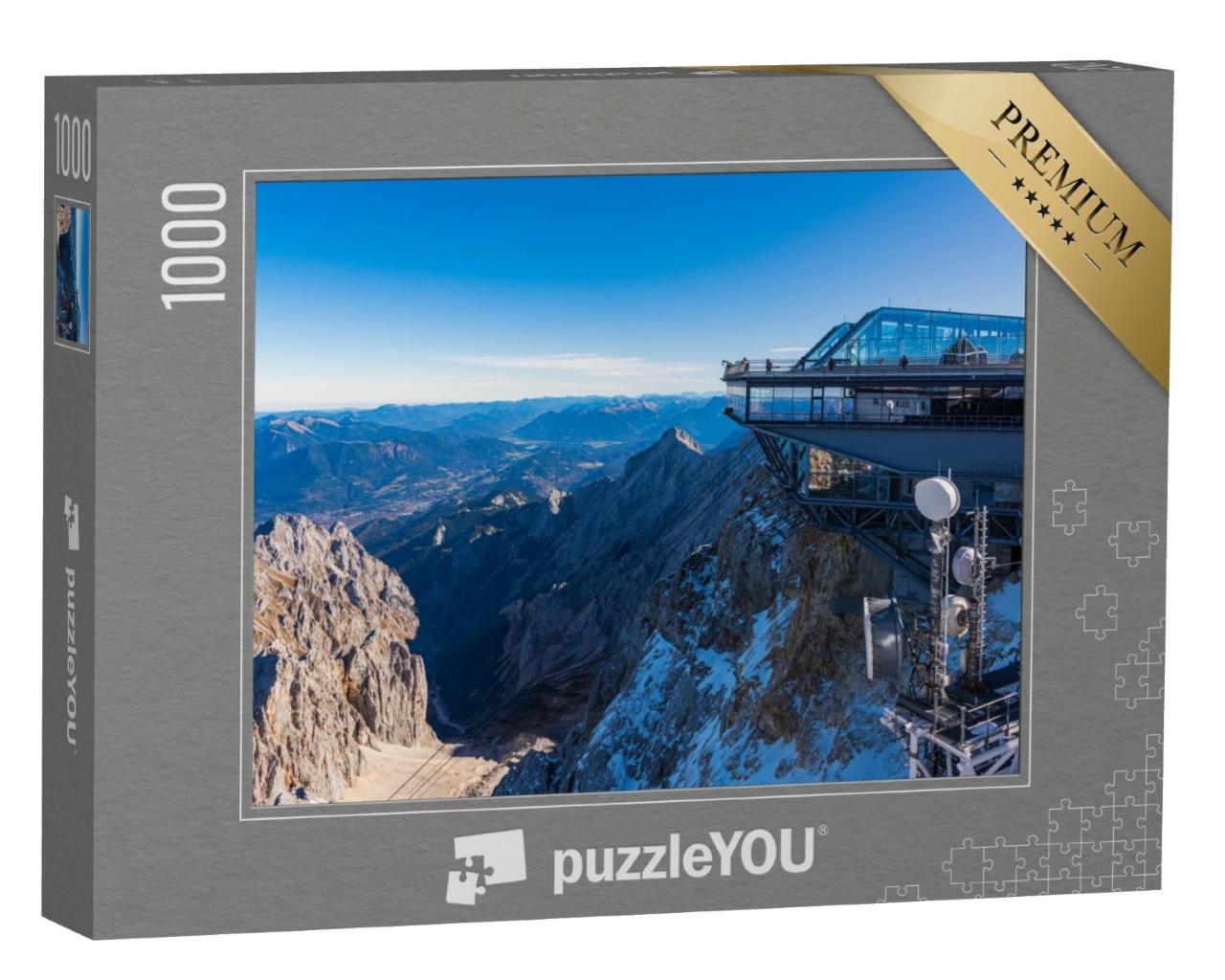Puzzle de 1000 pièces « Panorama de la Zugspitze, la plus haute montagne d'Allemagne »