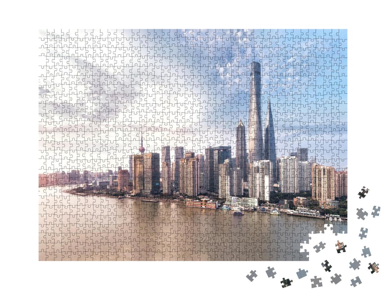 Puzzle de 1000 pièces « L'horizon de Shanghai »