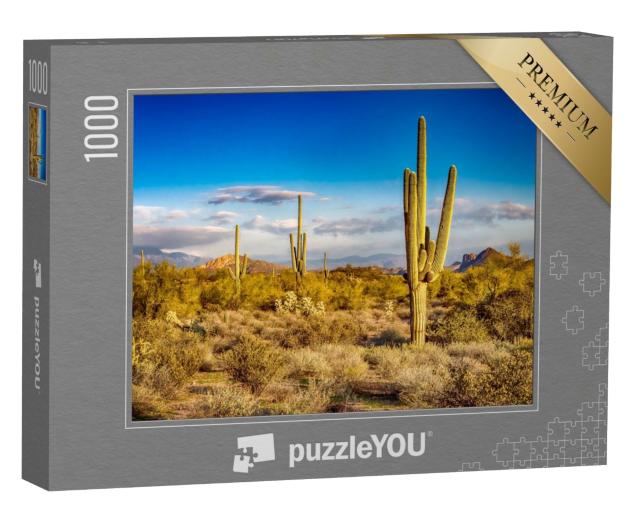 Puzzle de 1000 pièces « Cactus dans un paysage sauvage »