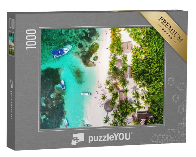 Puzzle de 1000 pièces « Paradis tropical, île de Saona, République dominicaine »