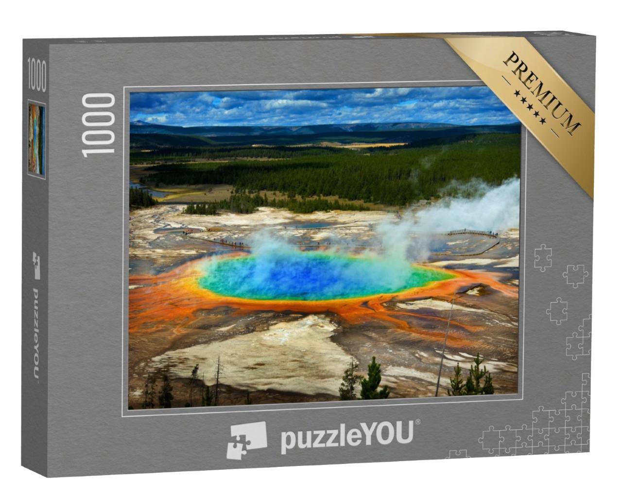 Puzzle de 1000 pièces « Grand Prismatic Spring, parc national de Yellowstone, États-Unis »