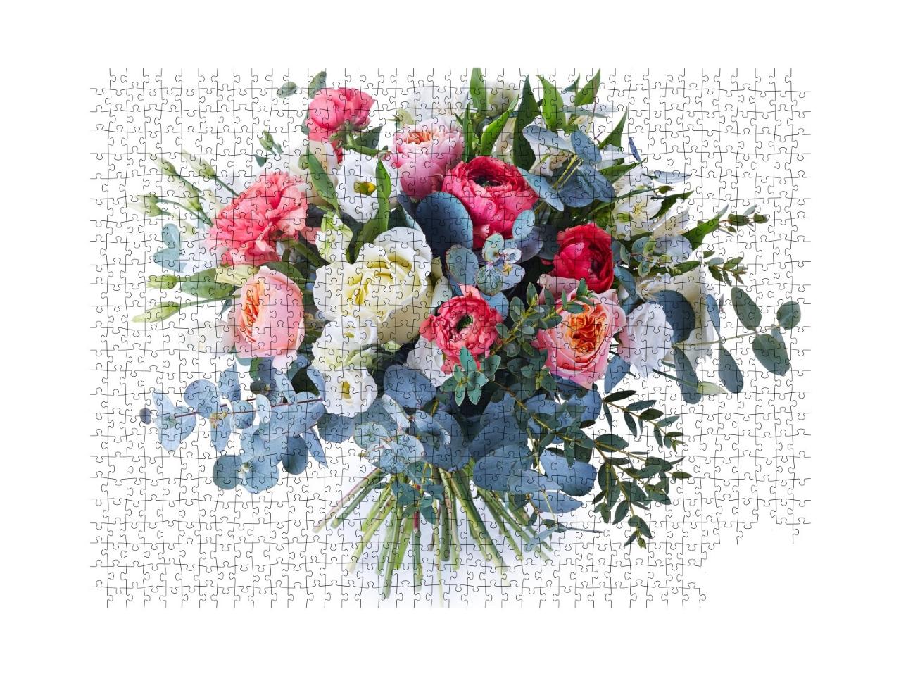 Puzzle de 1000 pièces « Bouquet de fleurs multicolores »