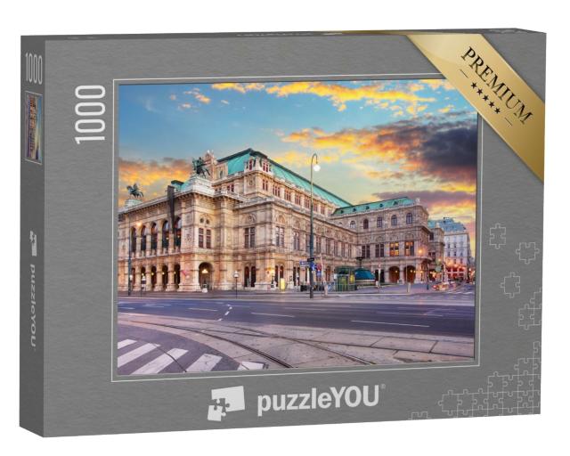 Puzzle de 1000 pièces « Opéra d'État au lever du soleil, Vienne, Autriche »