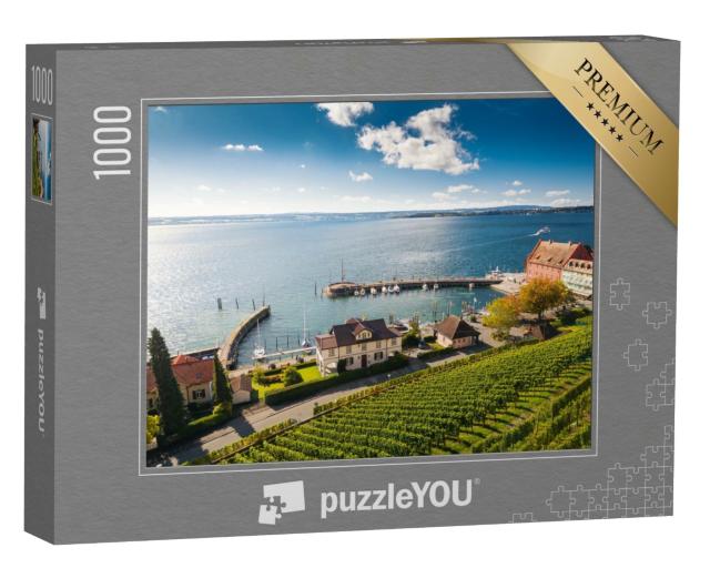Puzzle de 1000 pièces « Passerelle pittoresque dans le lac de Constance, Allemagne »