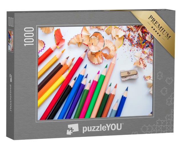 Puzzle de 1000 pièces « Crayons de couleur pointus »