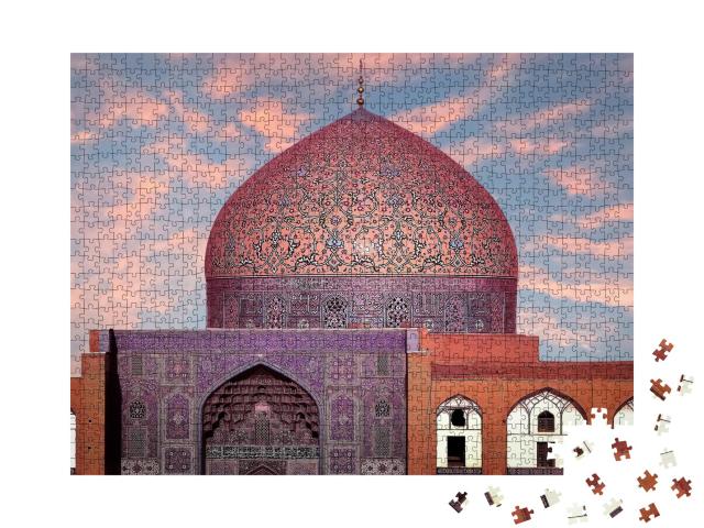 Puzzle de 1000 pièces « Magnifique coupole de la mosquée Sheikh Lotfollah, Iran »